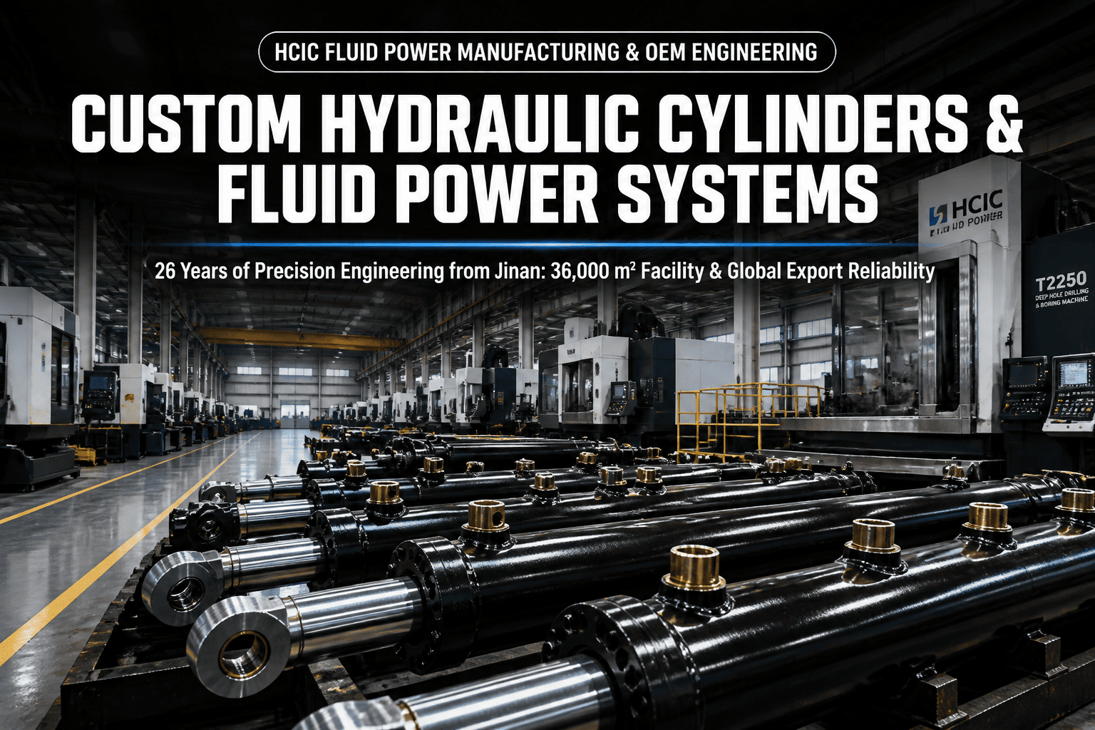 HCIC Proizvajalec hidravličnih cilindrov po meri in OEM Fluid Power Engineering iz Jinan Kitajska